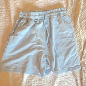 Size small baby blue sweatshorts